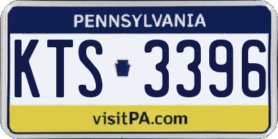 PA license plate KTS3396