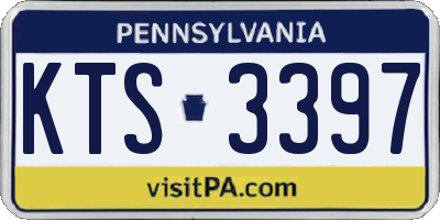 PA license plate KTS3397