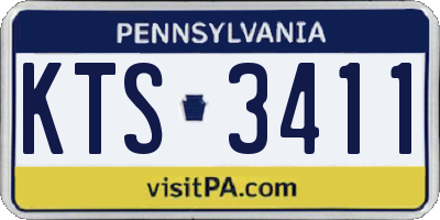 PA license plate KTS3411