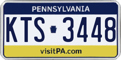 PA license plate KTS3448