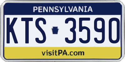 PA license plate KTS3590