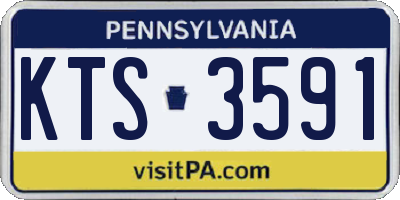 PA license plate KTS3591