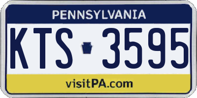 PA license plate KTS3595