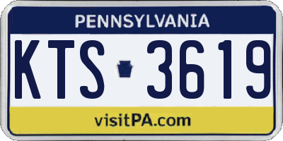 PA license plate KTS3619