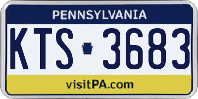 PA license plate KTS3683
