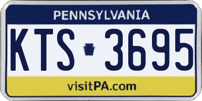 PA license plate KTS3695