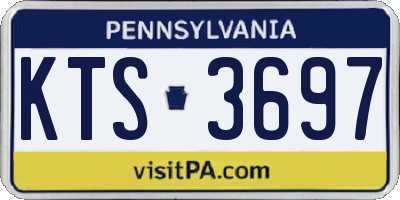 PA license plate KTS3697