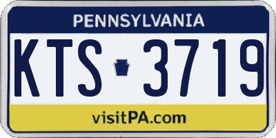 PA license plate KTS3719
