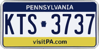 PA license plate KTS3737