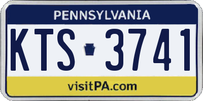 PA license plate KTS3741