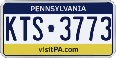 PA license plate KTS3773