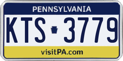 PA license plate KTS3779
