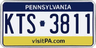 PA license plate KTS3811