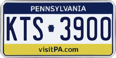 PA license plate KTS3900