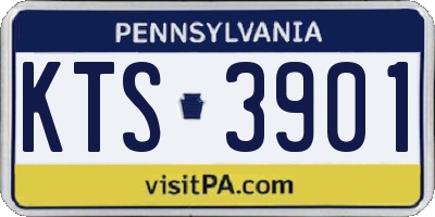 PA license plate KTS3901