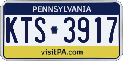 PA license plate KTS3917