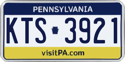 PA license plate KTS3921