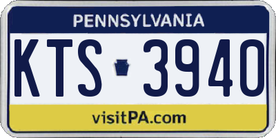 PA license plate KTS3940