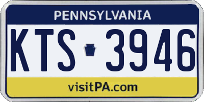 PA license plate KTS3946