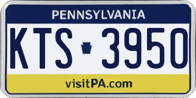 PA license plate KTS3950
