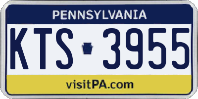 PA license plate KTS3955
