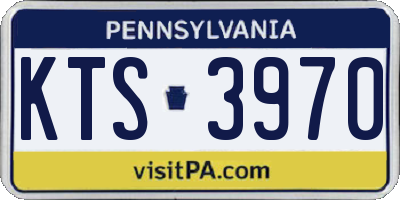 PA license plate KTS3970