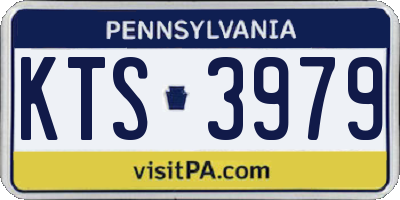 PA license plate KTS3979
