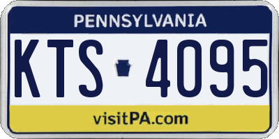 PA license plate KTS4095