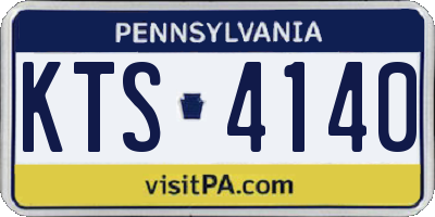 PA license plate KTS4140