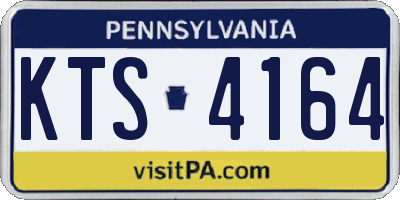 PA license plate KTS4164