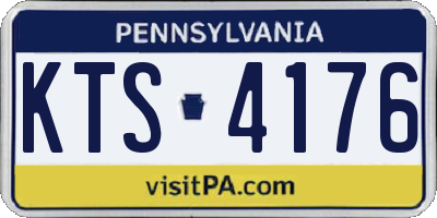 PA license plate KTS4176