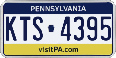 PA license plate KTS4395