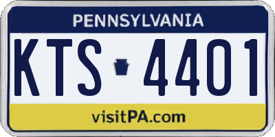 PA license plate KTS4401