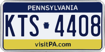 PA license plate KTS4408