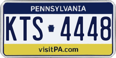 PA license plate KTS4448