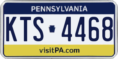 PA license plate KTS4468