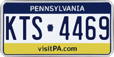 PA license plate KTS4469