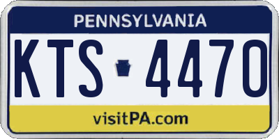 PA license plate KTS4470