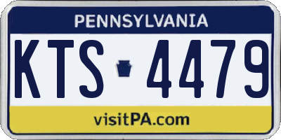 PA license plate KTS4479