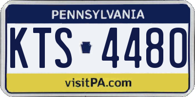 PA license plate KTS4480