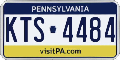 PA license plate KTS4484