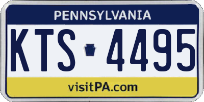 PA license plate KTS4495