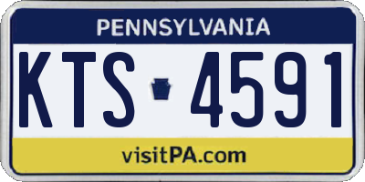 PA license plate KTS4591
