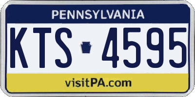 PA license plate KTS4595