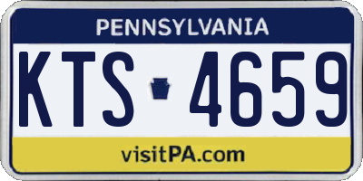 PA license plate KTS4659