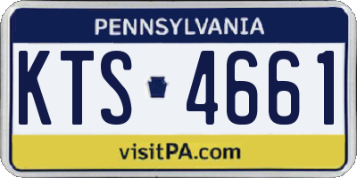 PA license plate KTS4661