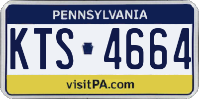 PA license plate KTS4664