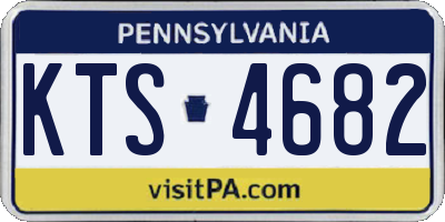 PA license plate KTS4682