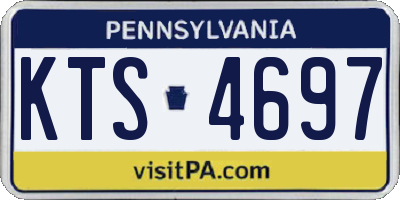PA license plate KTS4697