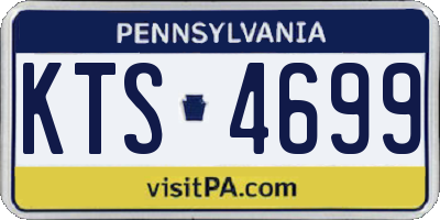 PA license plate KTS4699